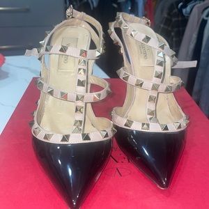 Valentino rock stud patent leather